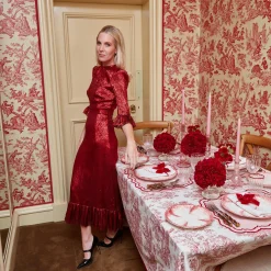 Clearance Mrs. Alice Claudette Toile Tablecloth