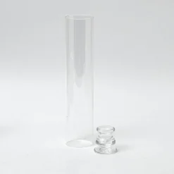 Clearance Mrs. Alice Claudia Glass Hurricane Candle Holder (Pair)