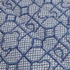Outlet Mrs. Alice Cobalt Blue Bamboo Trellis Fabric