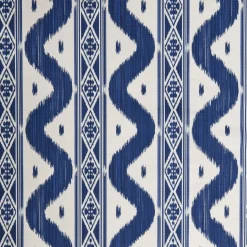Discount Mrs. Alice Cobalt Blue Ikat Stripe Fabric