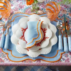 Outlet Mrs. Alice Coral Dinner & Starter Plates (Set Of 8)