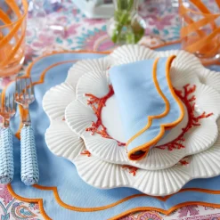 Hot Mrs. Alice Coral Dinner Plates (Set Of 4)