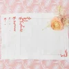 Mrs. Alice Coral Linen Placemats (Set Of 4)