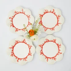 Sale Mrs. Alice Coral Starter Plates (Set Of 4)