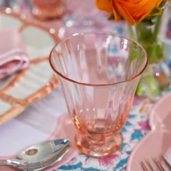 Online Mrs. Alice Coral Tulip Water Glass (Set Of 4)