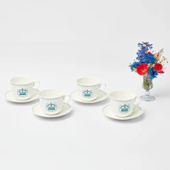 Outlet Mrs. Alice Coronation Breakfast Cup & Saucer (Set Of 4)