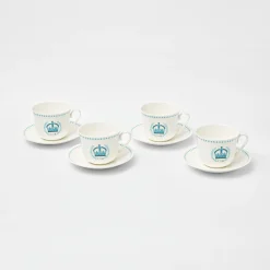Online Mrs. Alice Coronation Breakfast Cup & Saucer (Set Of 4)