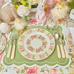 Clearance Mrs. Alice Dahlia Garland Dinner & Starter Plates (Set Of 8)
