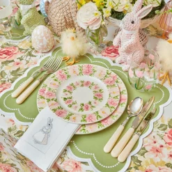 Clearance Mrs. Alice Dahlia Garland Dinner & Starter Plates (Set Of 8)