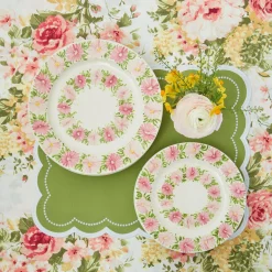 Online Mrs. Alice Dahlia Garland Dinner & Starter Plates (Set Of 8)