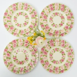 Outlet Mrs. Alice Dahlia Garland Dinner & Starter Plates (Set Of 8)