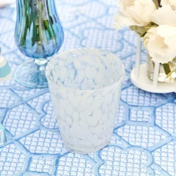 Clearance Mrs. Alice Dappled White Glasses & Jug Set