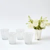 Discount Mrs. Alice Dappled White Water Glasses (Set Of 4)