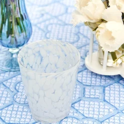 Discount Mrs. Alice Dappled White Water Glasses (Set Of 4)