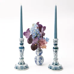 Mrs. Alice Dusty Blue Candles (Set Of 8)