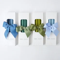 Mrs. Alice Dusty Blue Candles (Set Of 8)