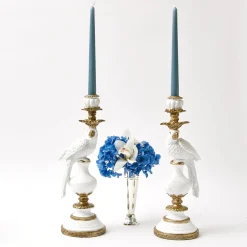 Mrs. Alice Dusty Blue Candles (Set Of 8)