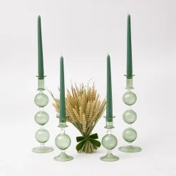 Sale Mrs. Alice Dusty Green Candles (Set Of 8)