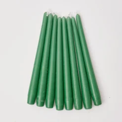 Sale Mrs. Alice Dusty Green Candles (Set Of 8)