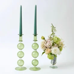 Sale Mrs. Alice Dusty Green Candles (Set Of 8)