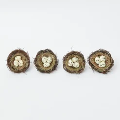 Clearance Mrs. Alice Easter Nest Napkin Rings (Set Of 4)