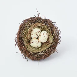 Clearance Mrs. Alice Easter Nest Napkin Rings (Set Of 4)