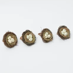 Clearance Mrs. Alice Easter Nest Napkin Rings (Set Of 4)