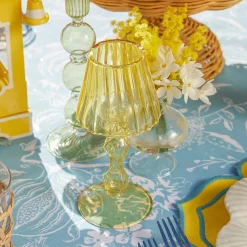 Hot Mrs. Alice Eden Green & Yellow Candlescape