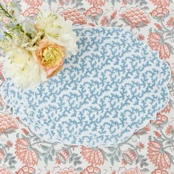 Best Mrs. Alice Edie Blue Coral Placemats (Set Of 4)