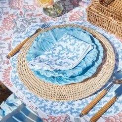 Best Mrs. Alice Edie Blue Coral Placemats (Set Of 4)