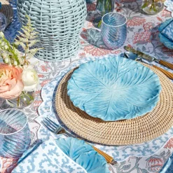 Best Mrs. Alice Edie Blue Coral Placemats (Set Of 4)