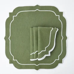 Mrs. Alice Edie Moss Green Napkins (Set Of 4)