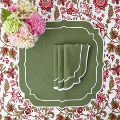 Mrs. Alice Edie Moss Green Napkins (Set Of 4)