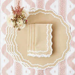 Mrs. Alice Edith Sand Napkins (Set Of 4)
