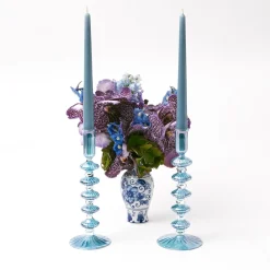 Mrs. Alice Elodie Blue Candle Holder Set