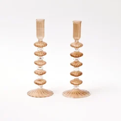 Online Mrs. Alice Elodie Chestnut Candle Holder (Pair)