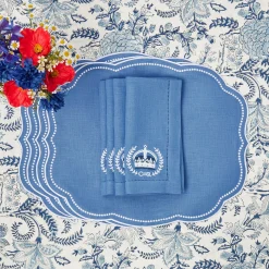 Online Mrs. Alice Eloise Blue Placemats & Coronation Napkins (Set Of 4)