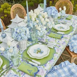 Mrs. Alice Eloise Green And Blue Napkins (Set Of 4)