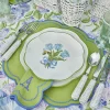 Outlet Mrs. Alice Eloise Green And Blue Placemats & Napkins (Set Of 4)