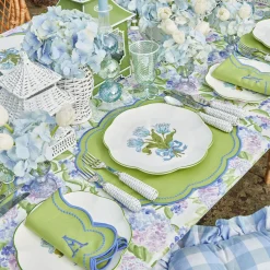 Outlet Mrs. Alice Eloise Green And Blue Placemats & Napkins (Set Of 4)