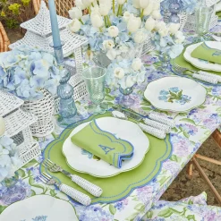 Outlet Mrs. Alice Eloise Green And Blue Placemats & Napkins (Set Of 4)