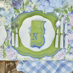 Outlet Mrs. Alice Eloise Green And Blue Placemats & Napkins (Set Of 4)