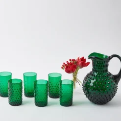 Best Mrs. Alice Emerald Green Hobnail Jug