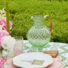 Discount Mrs. Alice Emerald Hobnail Jug & Rose Handle