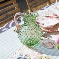 Discount Mrs. Alice Emerald Hobnail Jug & Rose Handle