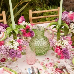 Discount Mrs. Alice Emerald Hobnail Jug & Rose Handle