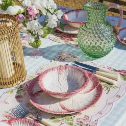 Discount Mrs. Alice Emerald Hobnail Jug With Rose Handle & Glasses (Set Of 6)