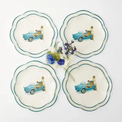 Hot Mrs. Alice Fiat Jolly Dinner & Starter Plates (Set Of 8)