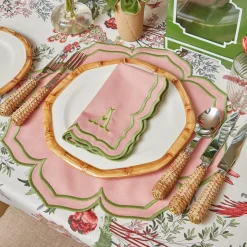 Clearance Mrs. Alice Fleur Pink Napkins (Set Of 4)