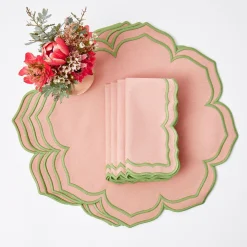 Clearance Mrs. Alice Fleur Pink Napkins (Set Of 4)